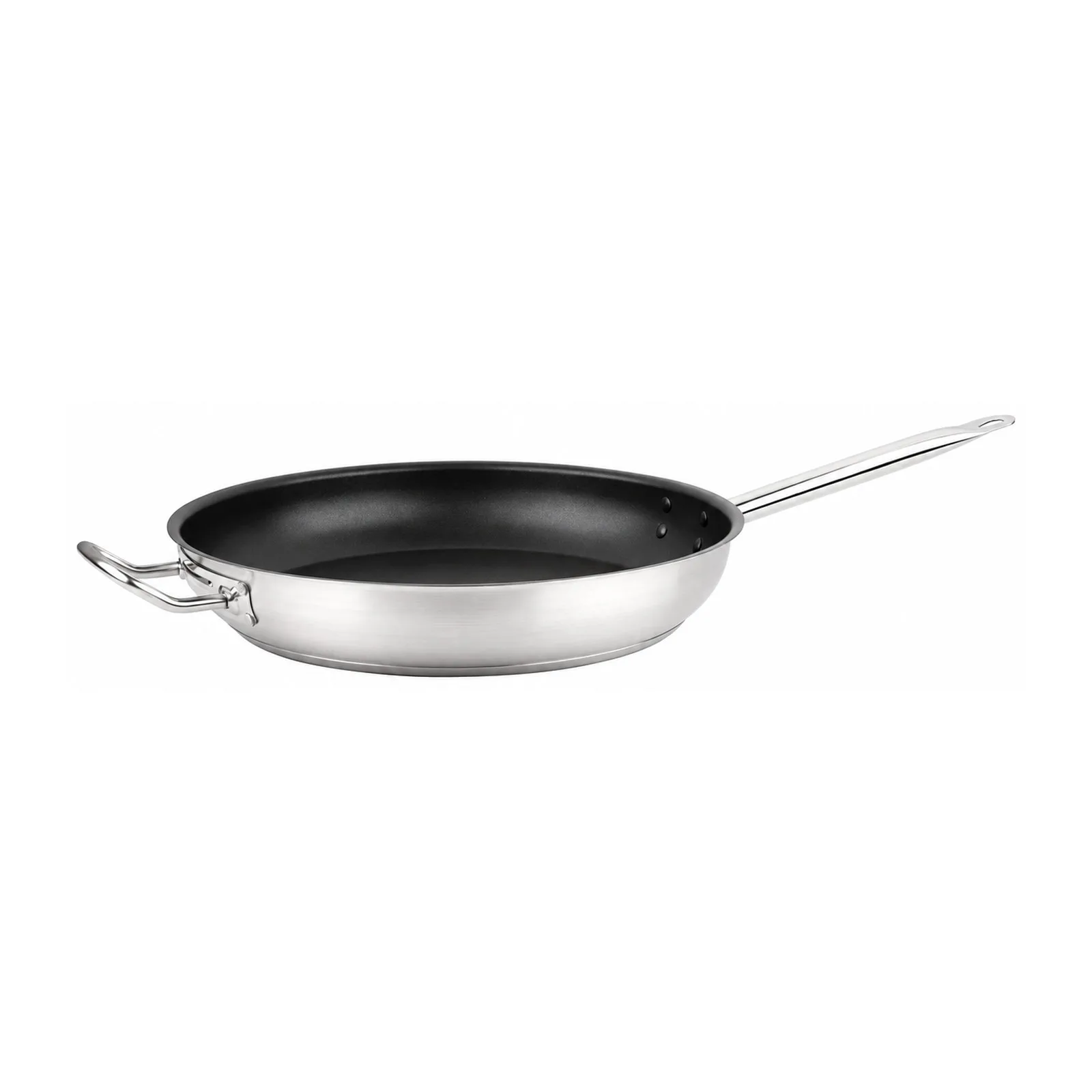 14″ Non-stick Stainless Steel Fry Pan with Helper Handle