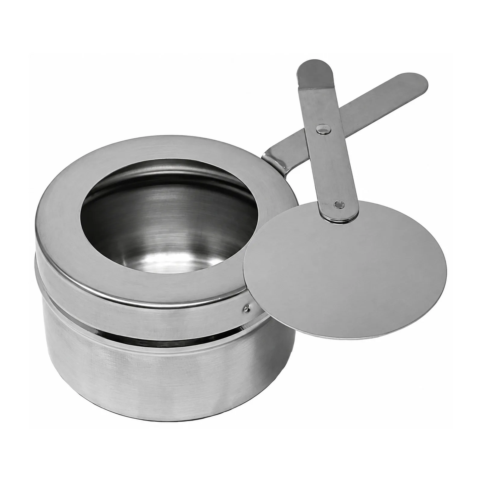 6 qt (5.6 L) Stainless Steel Round Chafing Dish with Roll Top Lid