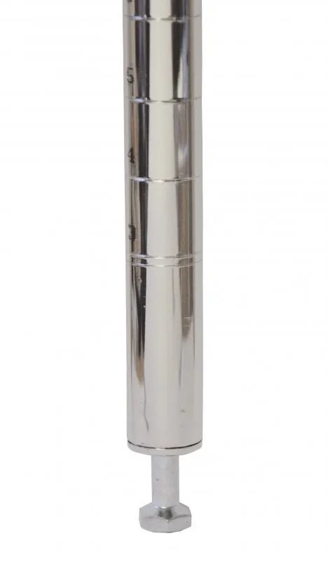 84″ Chrome Post with Leveler