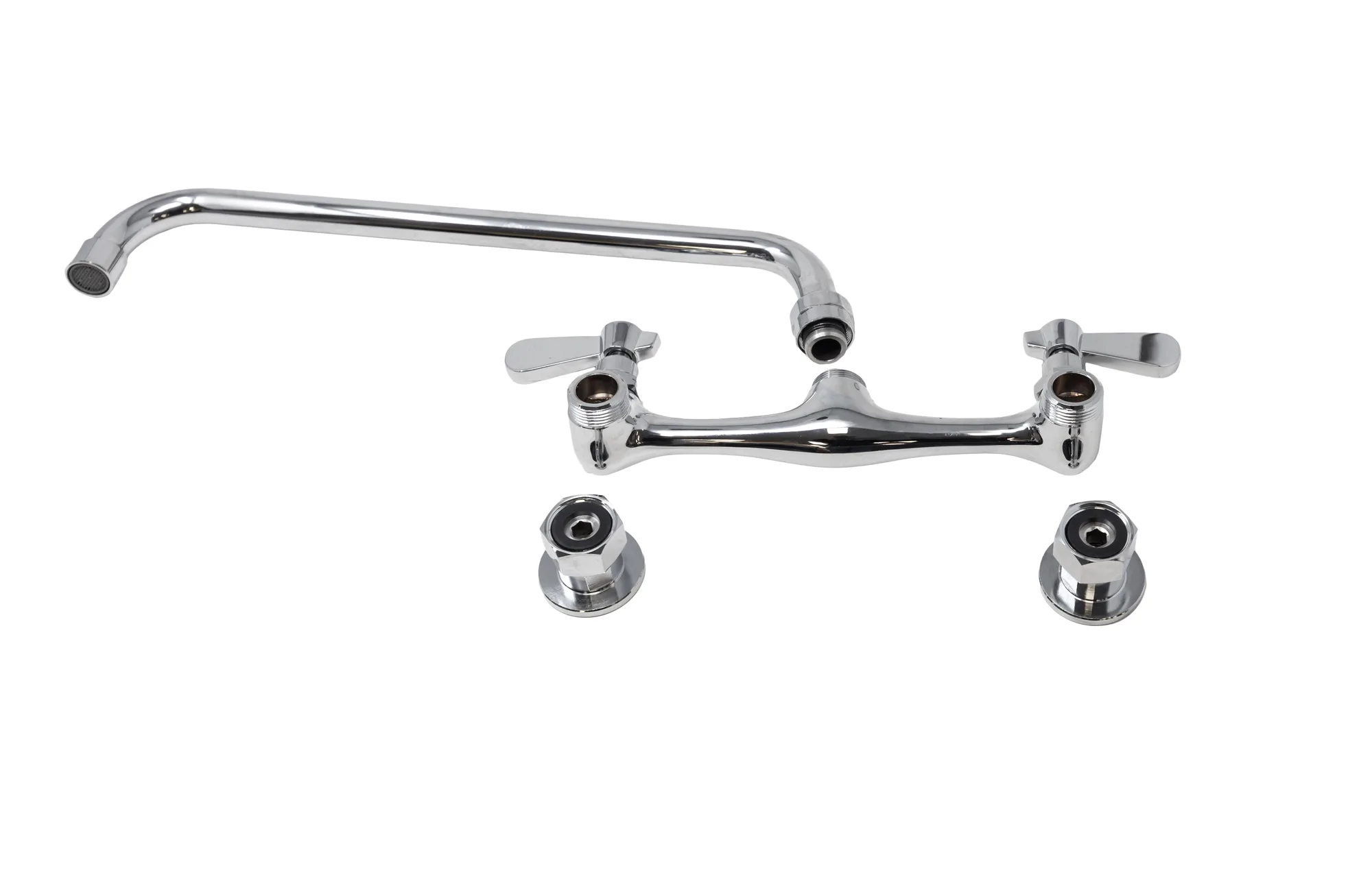 Splash Mounted 14″ Spout Faucet for 24″ x 24″ One, Two, and Three Tub Sinks, Soiled Dish Tables, and Under Counter Dish Tables