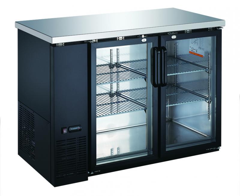 61″ Glass Door Back Bar Cooler with 16 cu.ft. Capacity