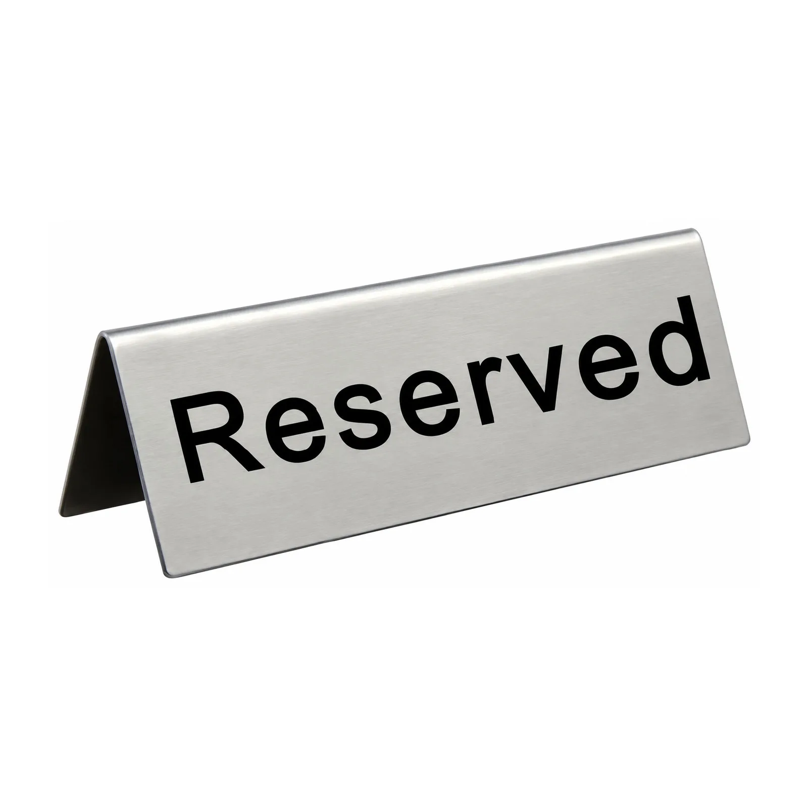 4 3/4″ x 1 3/4 Stainless Steel ‘Reserved’ Sign