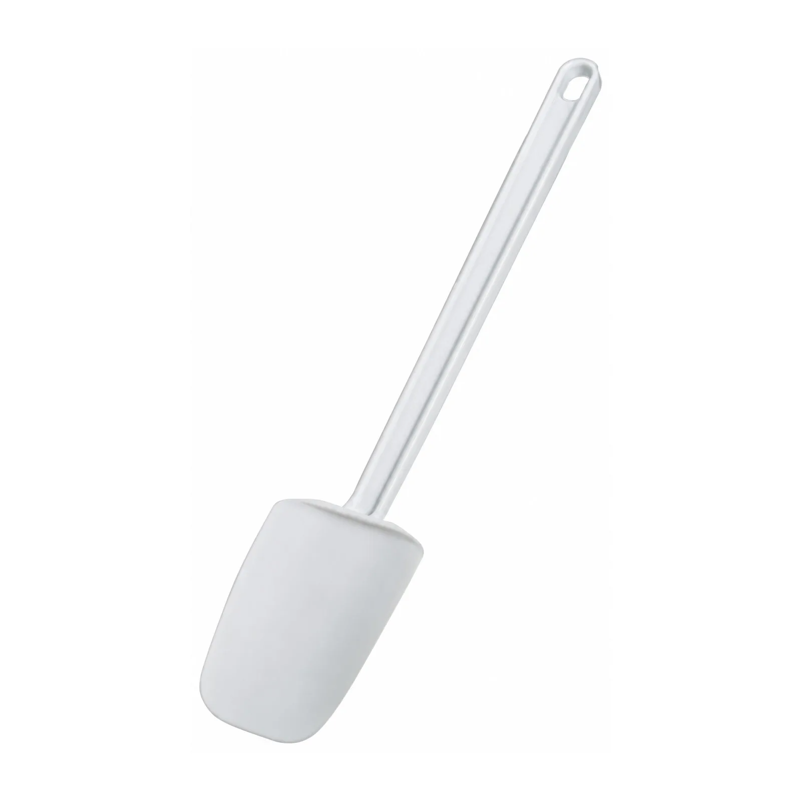 16″ White Rubber Spoonula with Plastic Handle