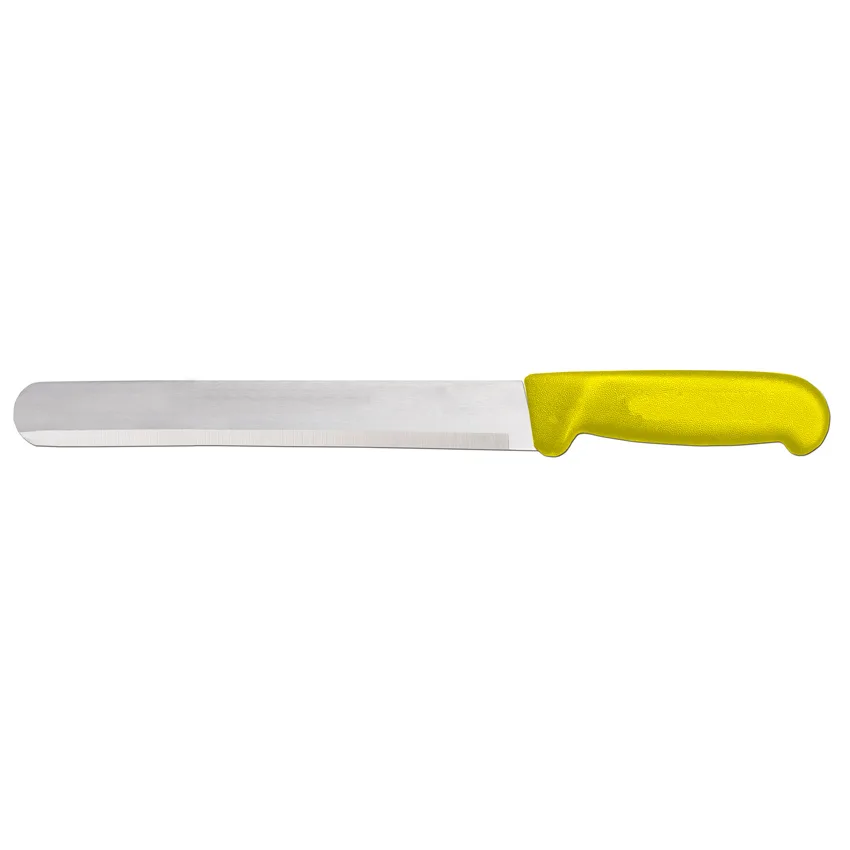 12″ Slicer Straight Knife with Yellow Polypropylene Handle