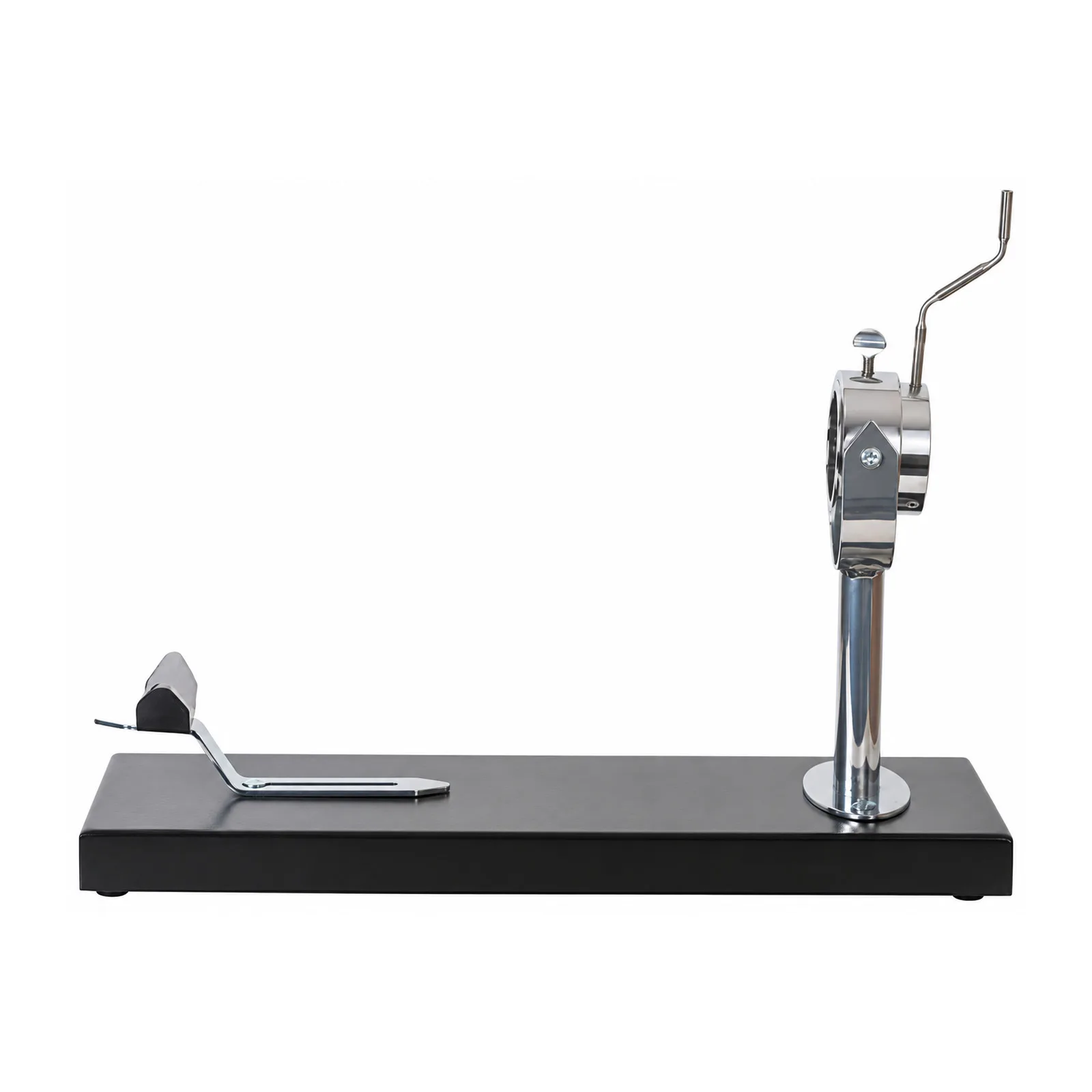 Prosciutto Holder with Wooden Base and Rotating Handle