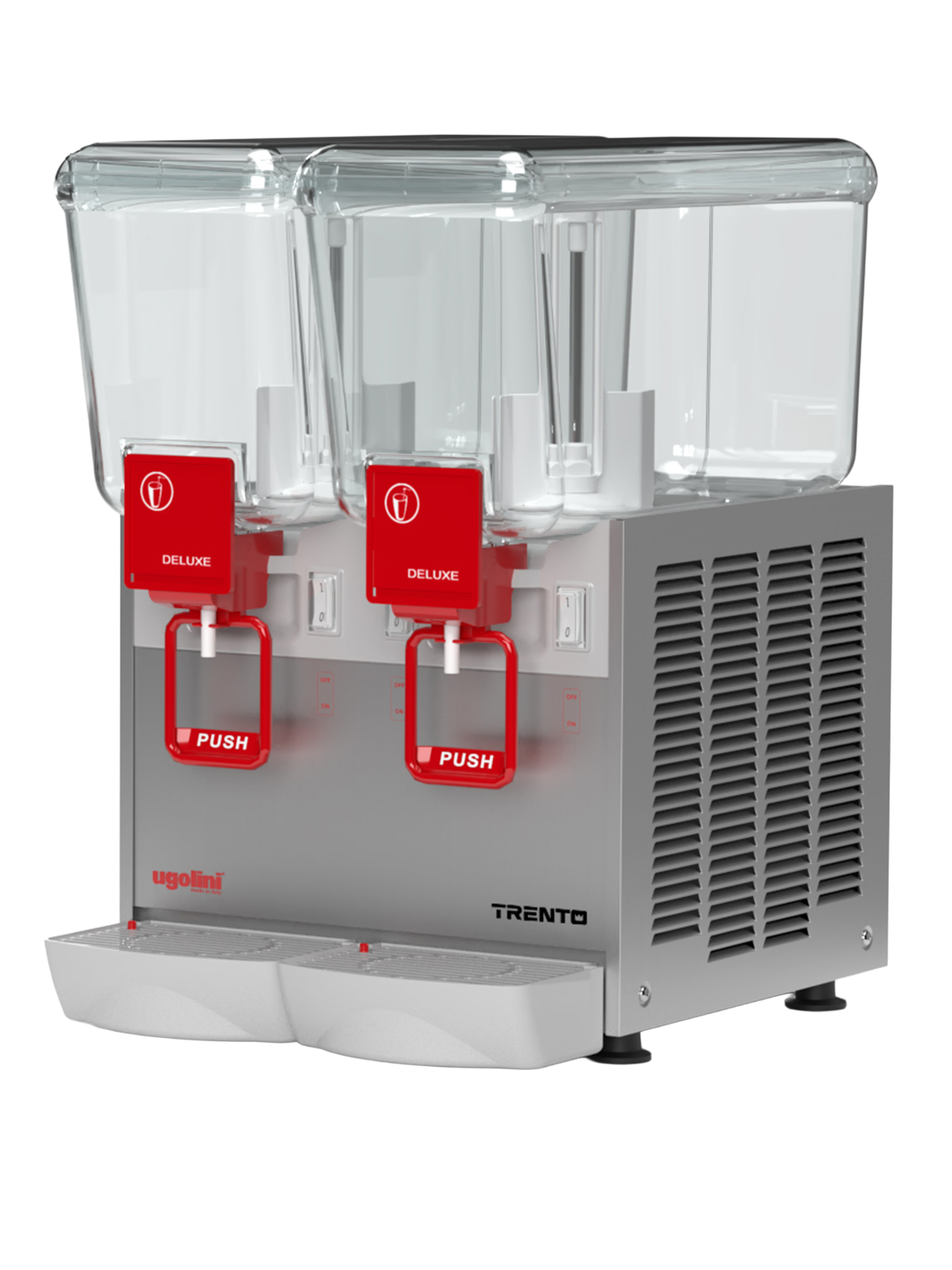 Ugolini Arctic Deluxe Agitator Double Bowl Juice Dispenser with 2 x 12L Capacity – 115V