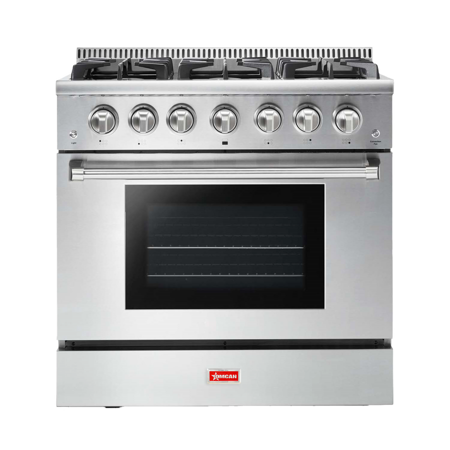 36″ Commercial Gas Range - 106,000 BTU/hr – Natural Gas