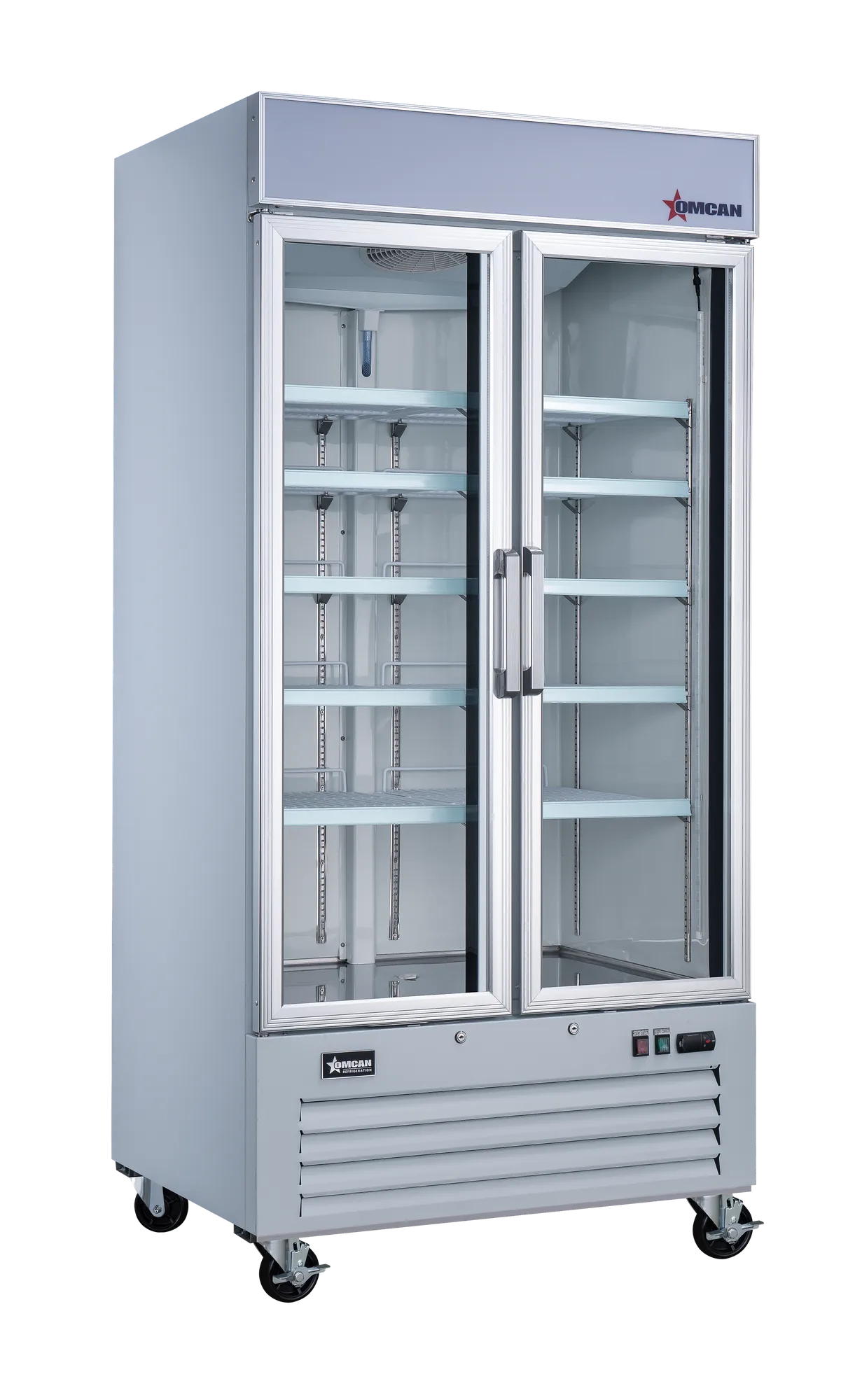 40" Two (2) Swing Glass Door Display Refrigerator, 31.5 cu.ft. (892 L), White
