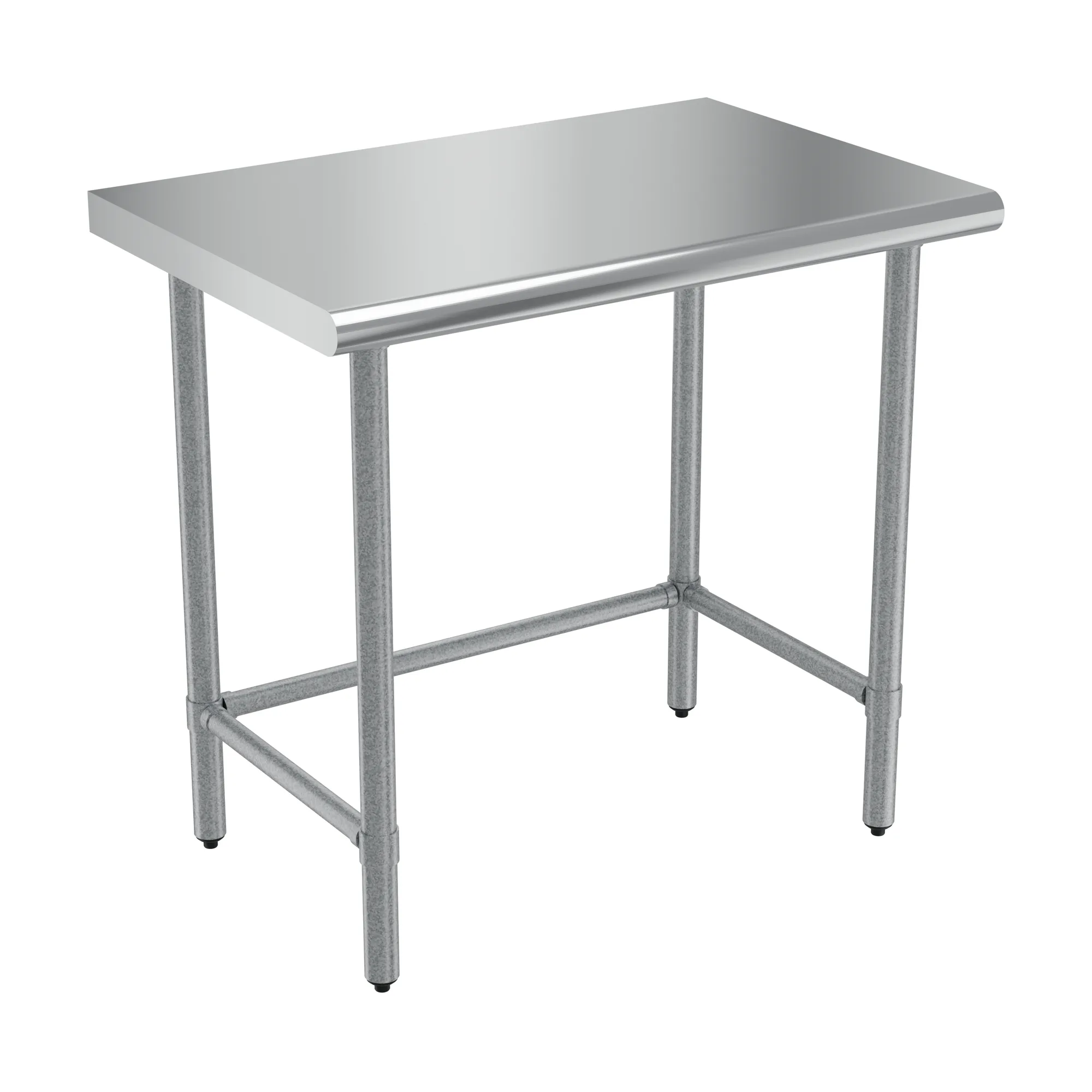 24″ x 36″ Stainless Steel Worktable With Leg Brace and Open Base