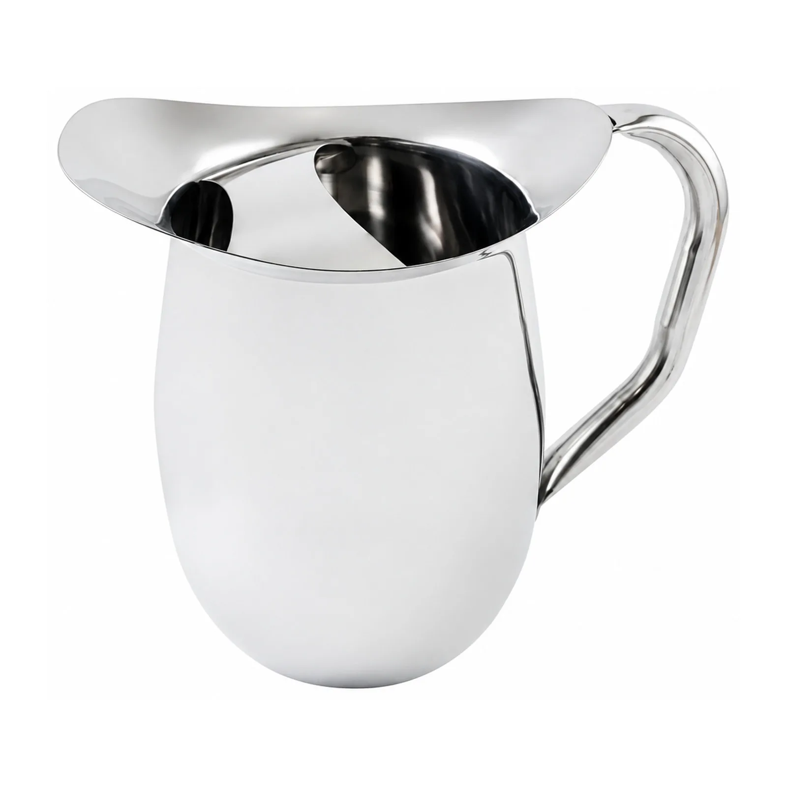 3 qt Stainless Steel Bell Pitcher with Ice Guard