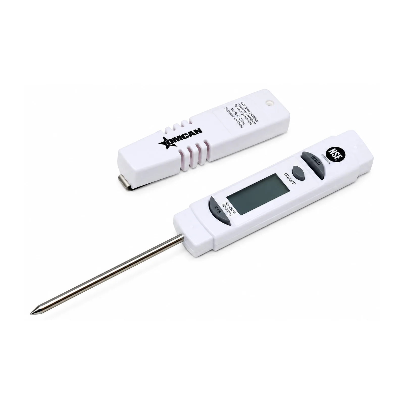1 1/4″ Digital Thermometer LCD with Protective Sleeve