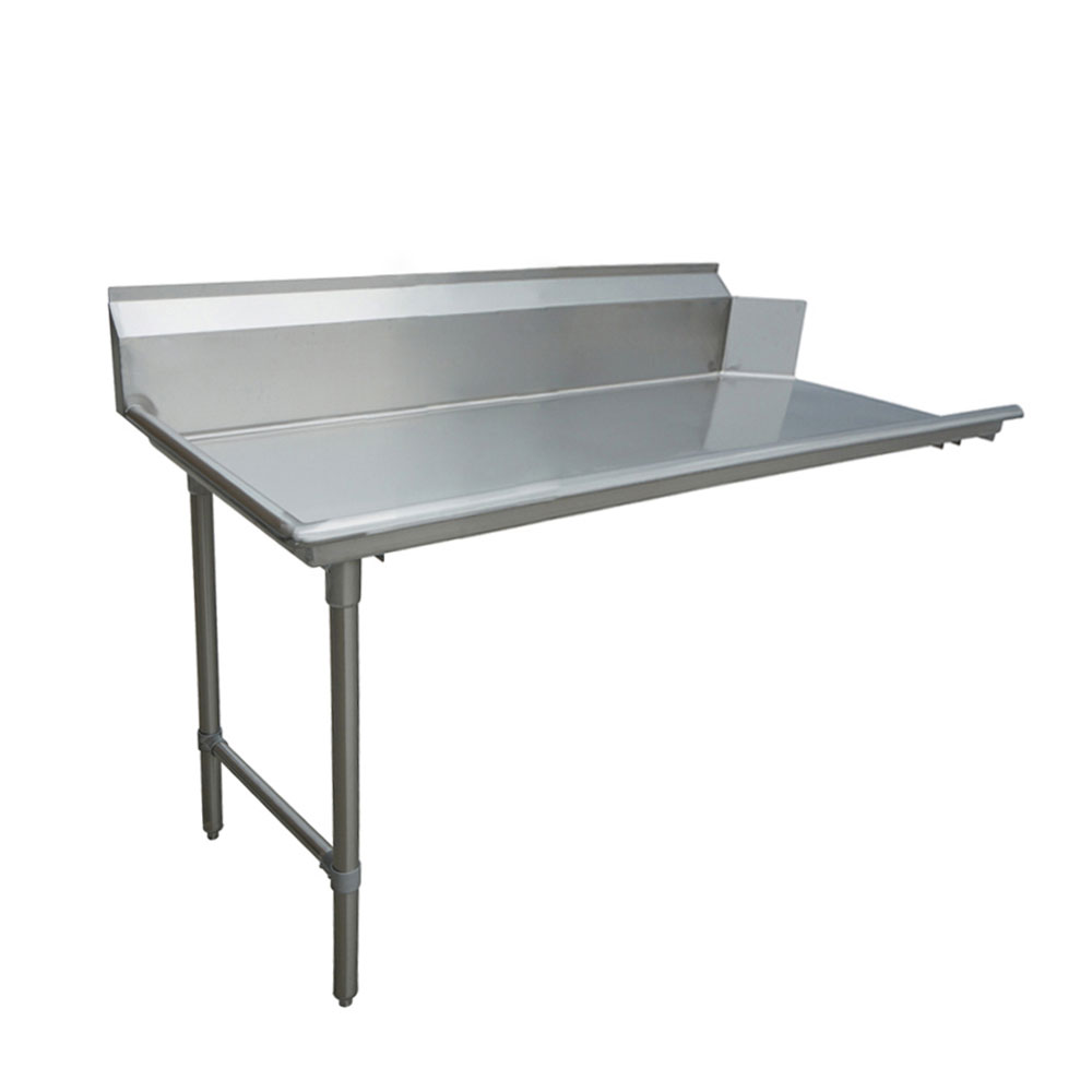 48-inch Stainless Steel Clean Dish Table – Left Side