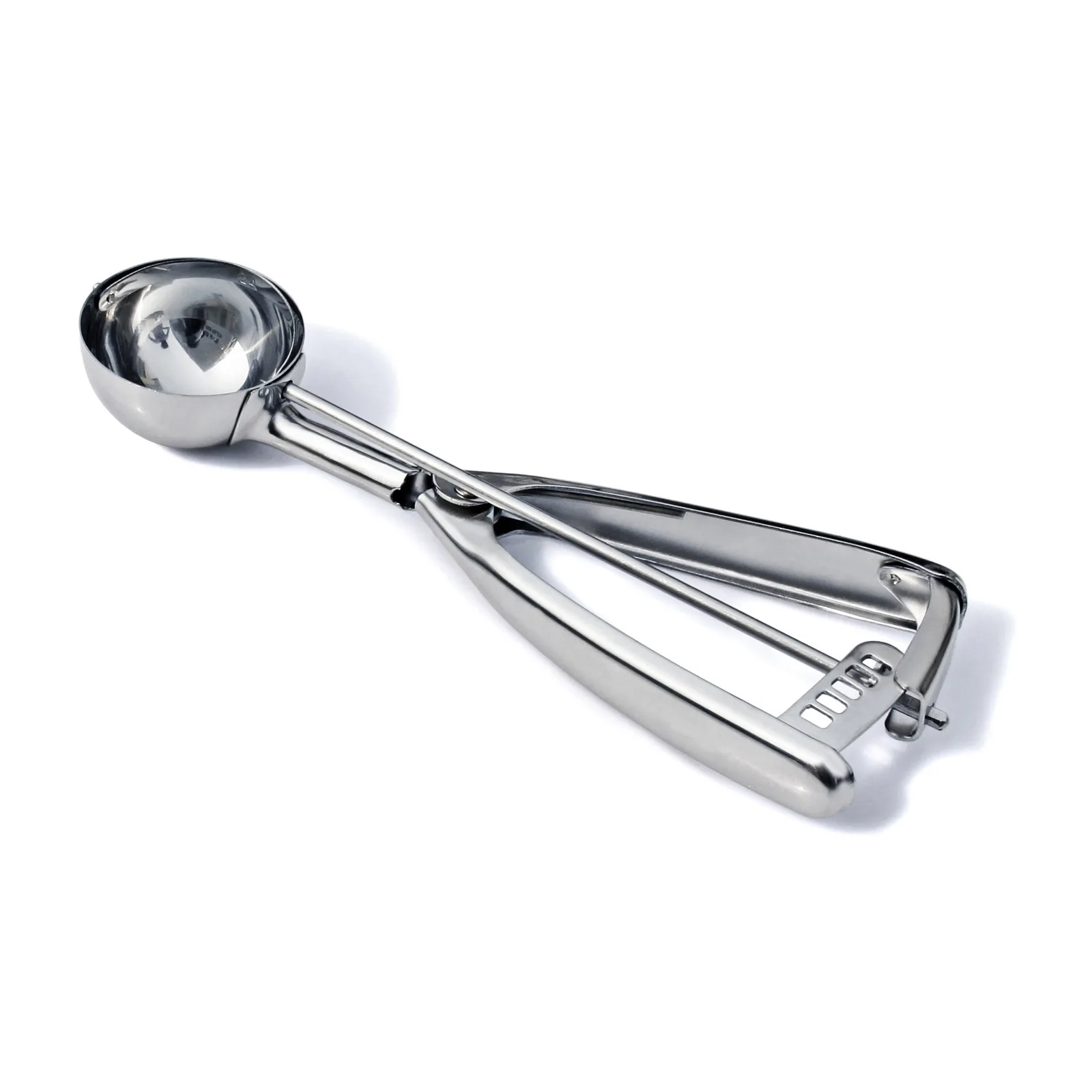#24 Stainless Steel Squeeze Handle Ice Cream Scoop Disher – 1 3/4 oz