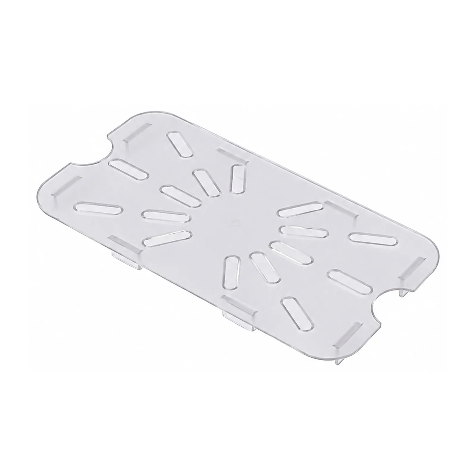Half-size Clear Polycarbonate Drain Shelf for Food Storage Pans