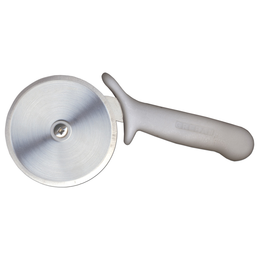 4-inch R-Style Pizza Cutter with White Handle