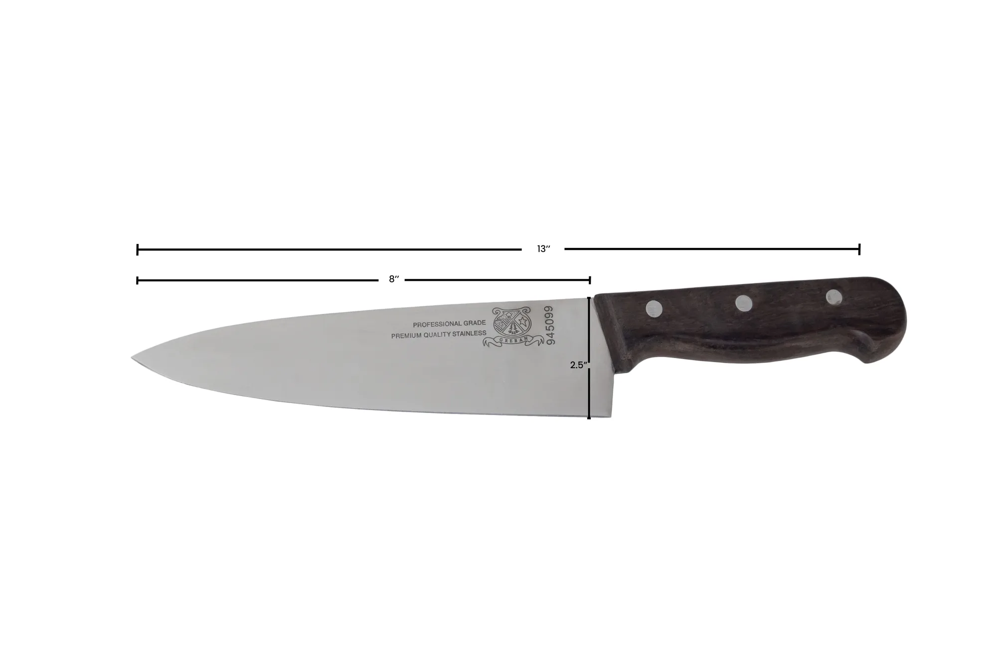 8″ Medium Cook Knife with Rosewood Handle