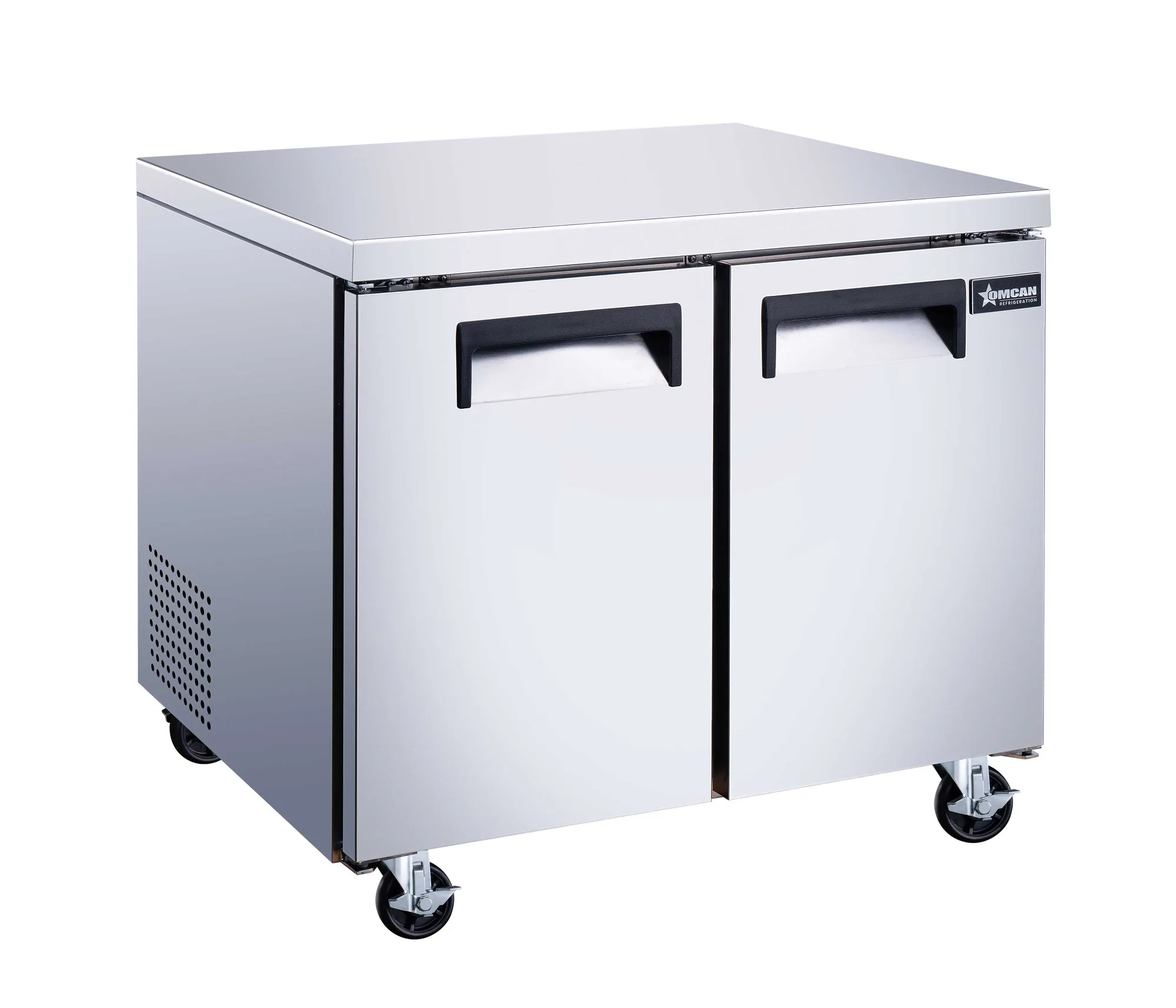36″ Two (2) Door Undercounter Freezer, 8.7 cu. ft. (246 L), Stainless Steel
