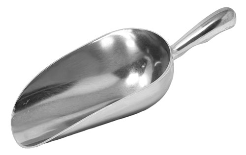 24 oz One-Piece Aluminum Scoop with Round Bottom