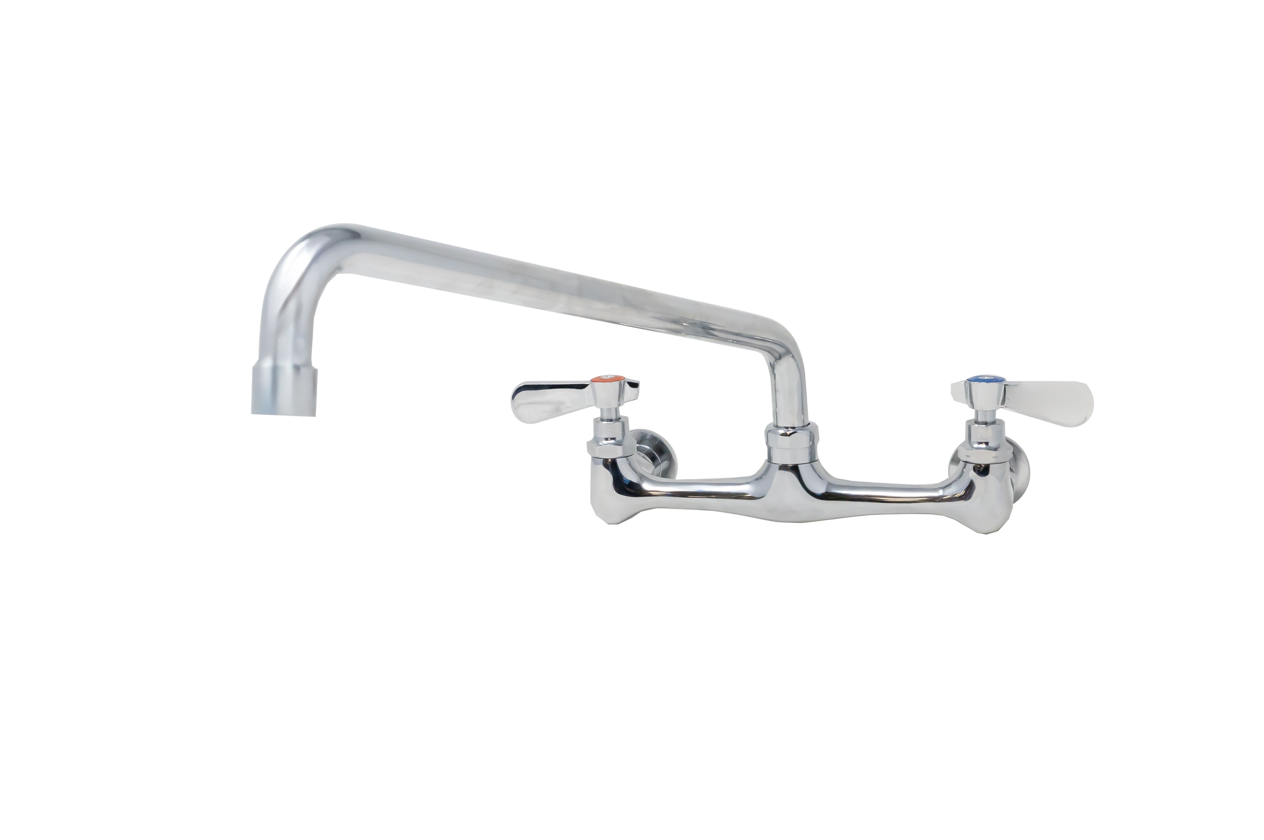 Splash Mounted Faucet with 16″ Swing Spout and 8″ Centers