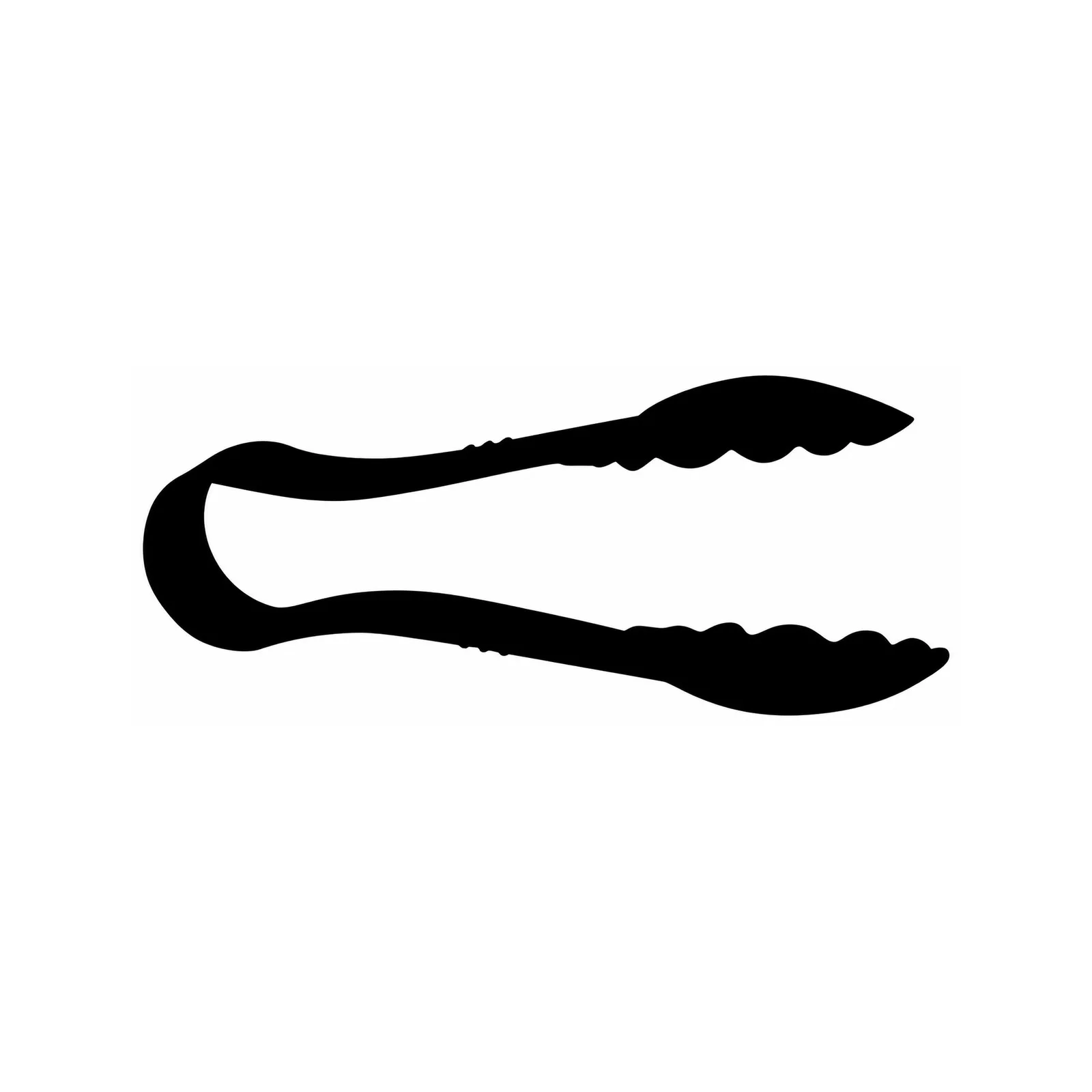 6″ Polycarbonate Black Scallop Tongs