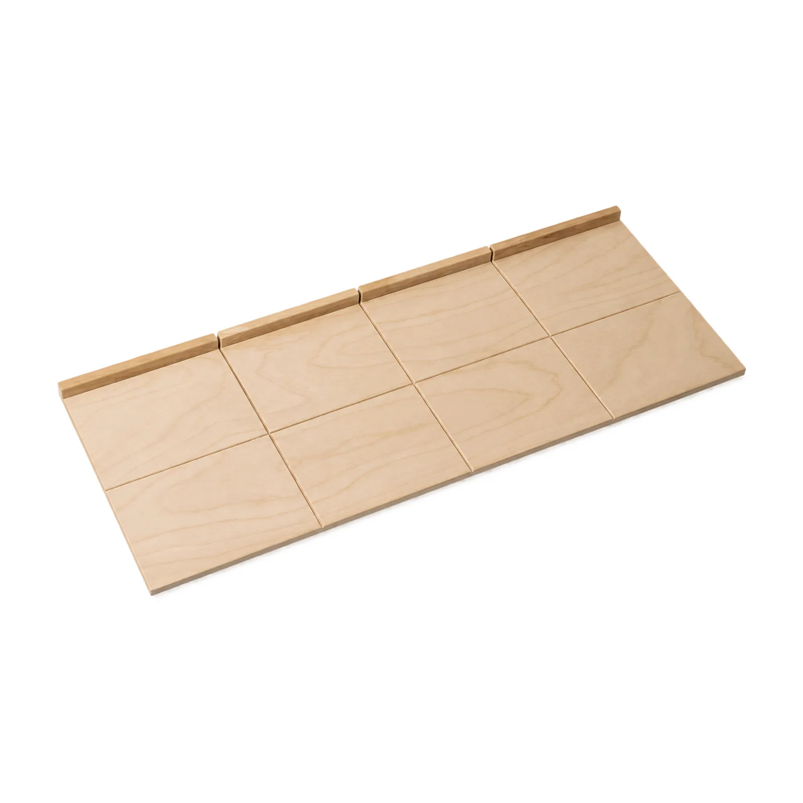 Linea Dori 31.5″ x 12″ x 0.5″ Beech Serving Board with 8 Cutting Sections