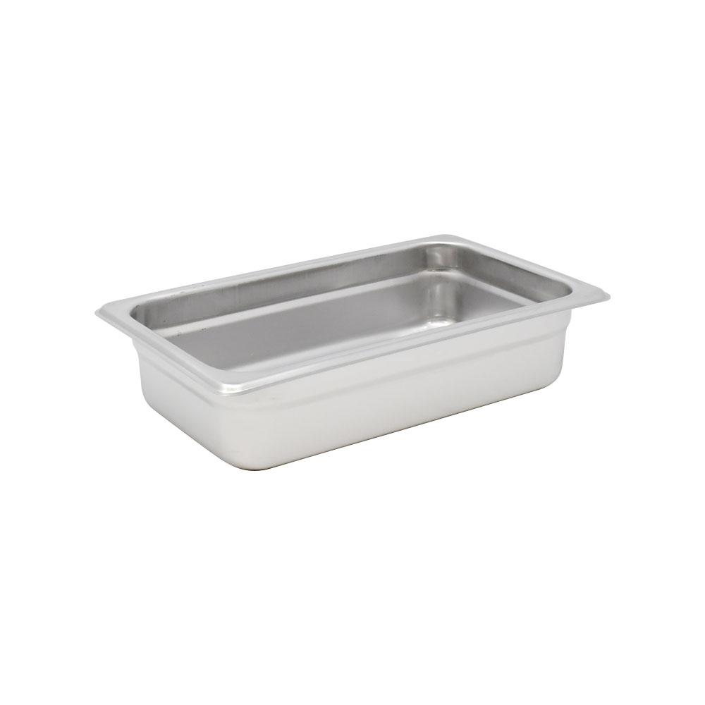 Quarter-size Stainless Steel Steam Table Pan – 2.5″ Deep