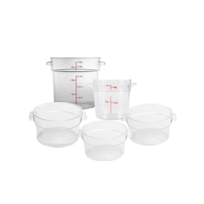 Clear Round Food Storage Containers