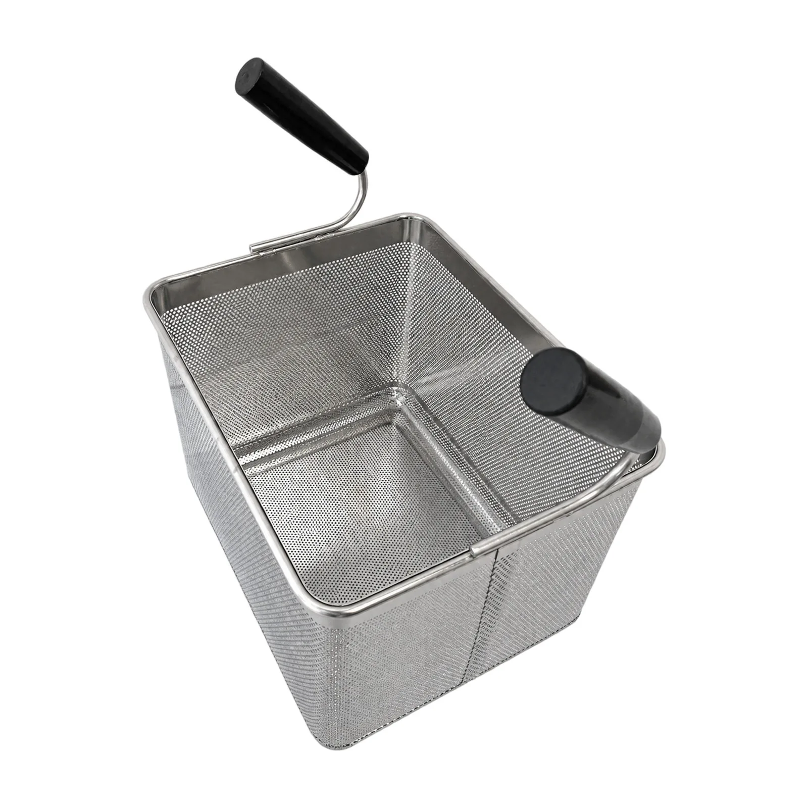 Pasta Cooker Rectangular Basket with Two Handles, Half Size 1/2