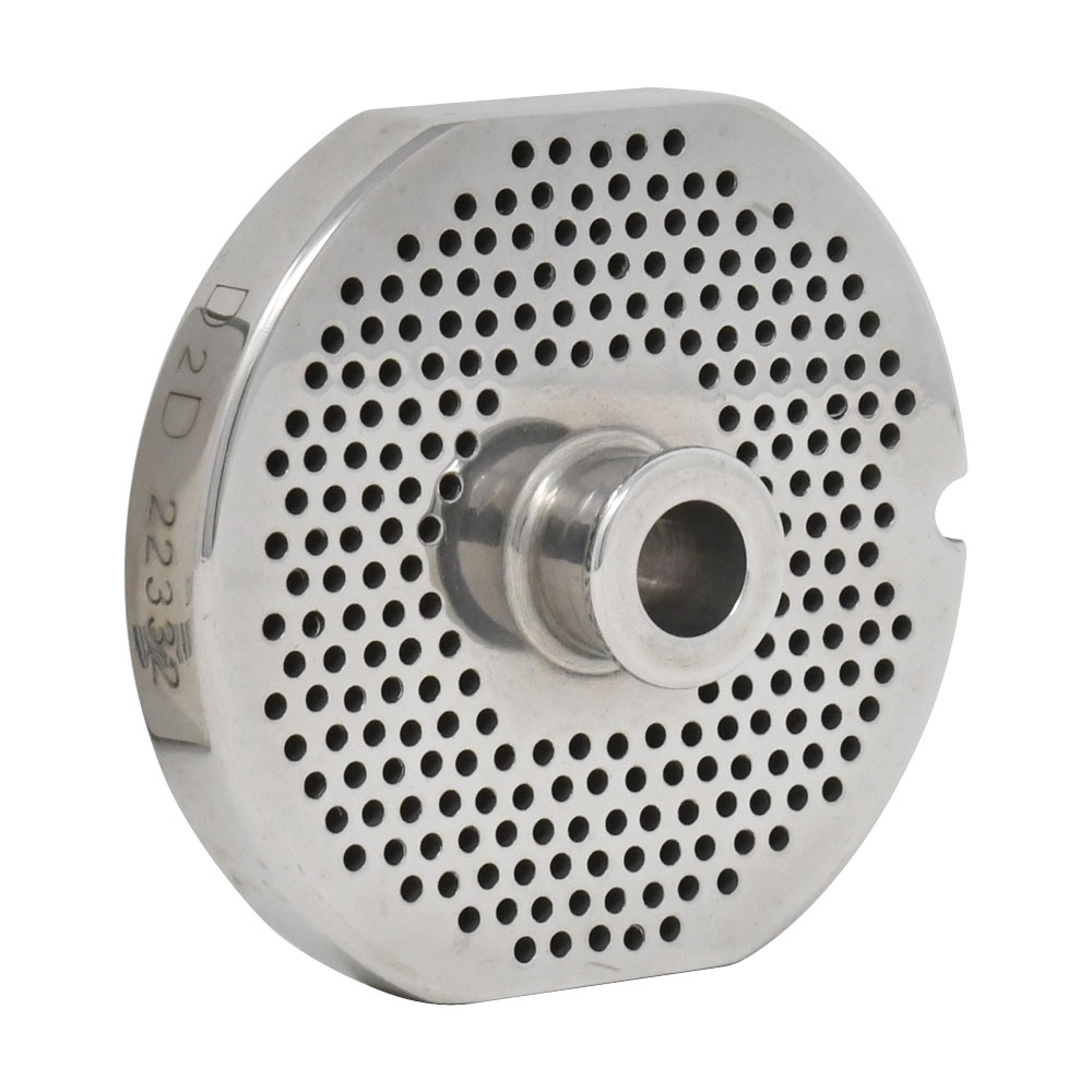 Stainless Steel #22 machine plate with hub 2.38mm (3/32″) – one notch with two flat sides