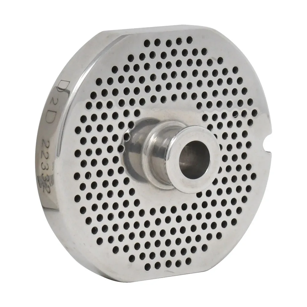 Stainless Steel #22 machine plate with hub 2.38 mm (3/32″) – one notch with two flat sides