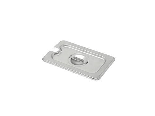 1/9-size Slotted Stainless Steel Steam Table Pan Cover