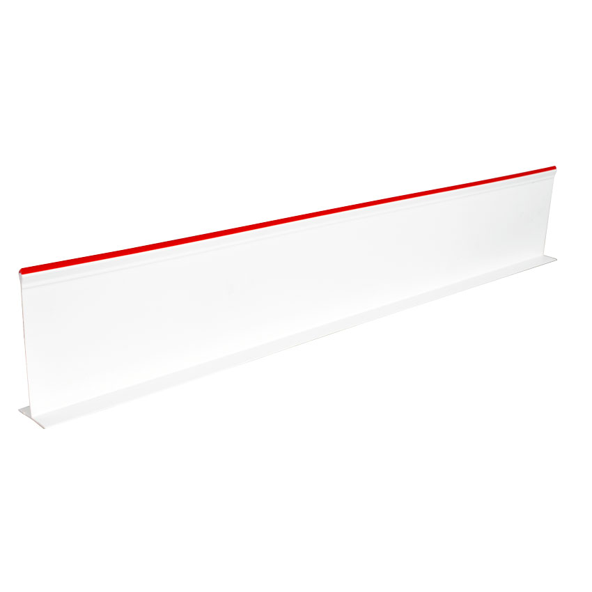 5″ x 30″ White Divider with Red Beading