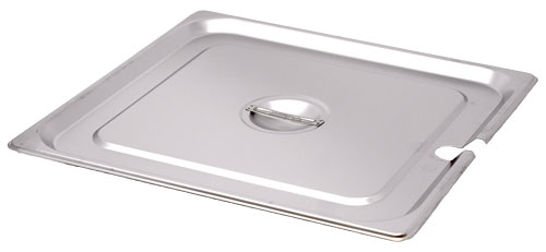 2/3-Size Slotted Stainless Steel Steam Table Pan Cover