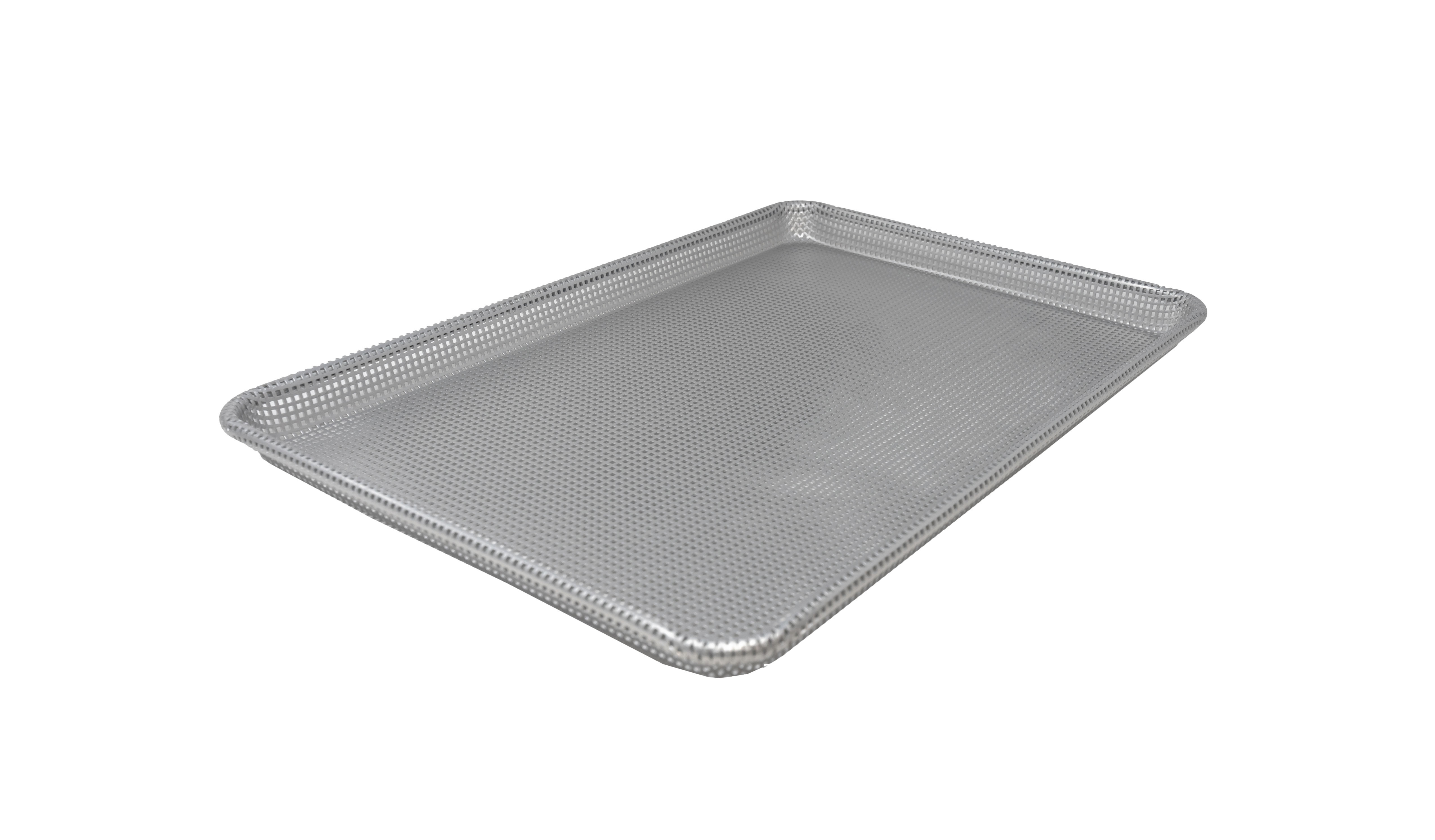 13" x 18" 16-Gauge (1.2 mm) Fully Perforated Aluminum Bun Pan