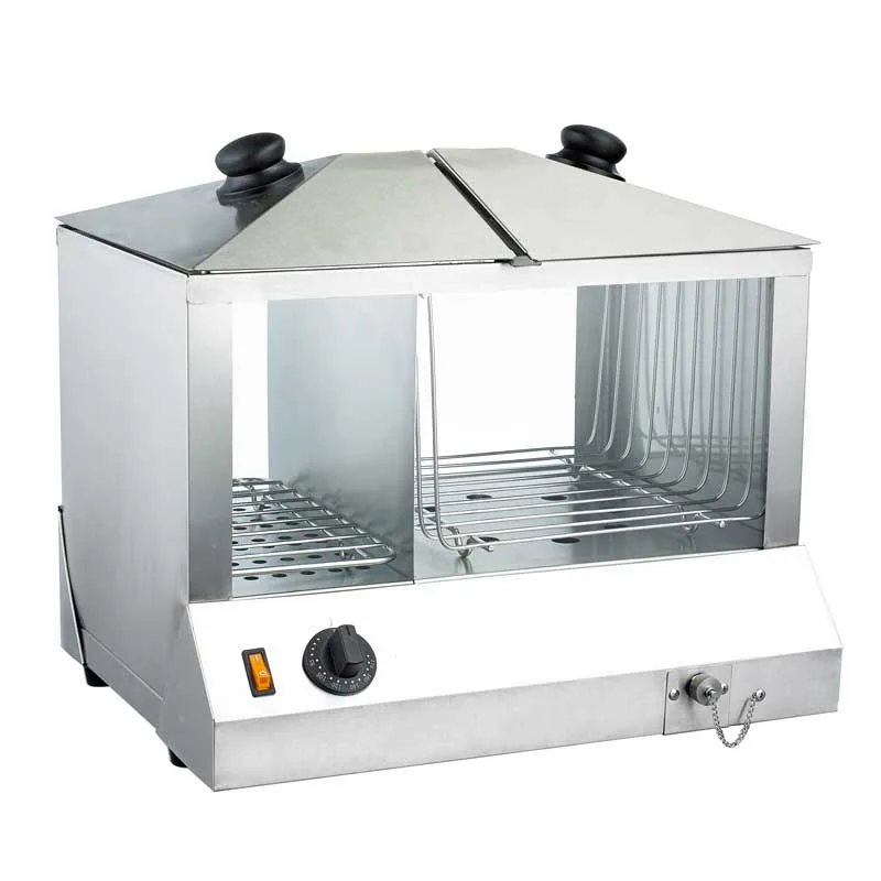 18″ Hotdog Steamer and Bun Warmer – 100 hotdogs and 48 buns capacity