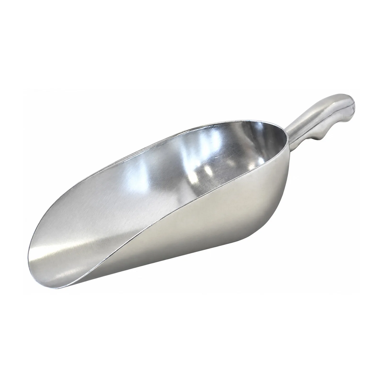 38 oz One-Piece Aluminum Scoop with Round Bottom