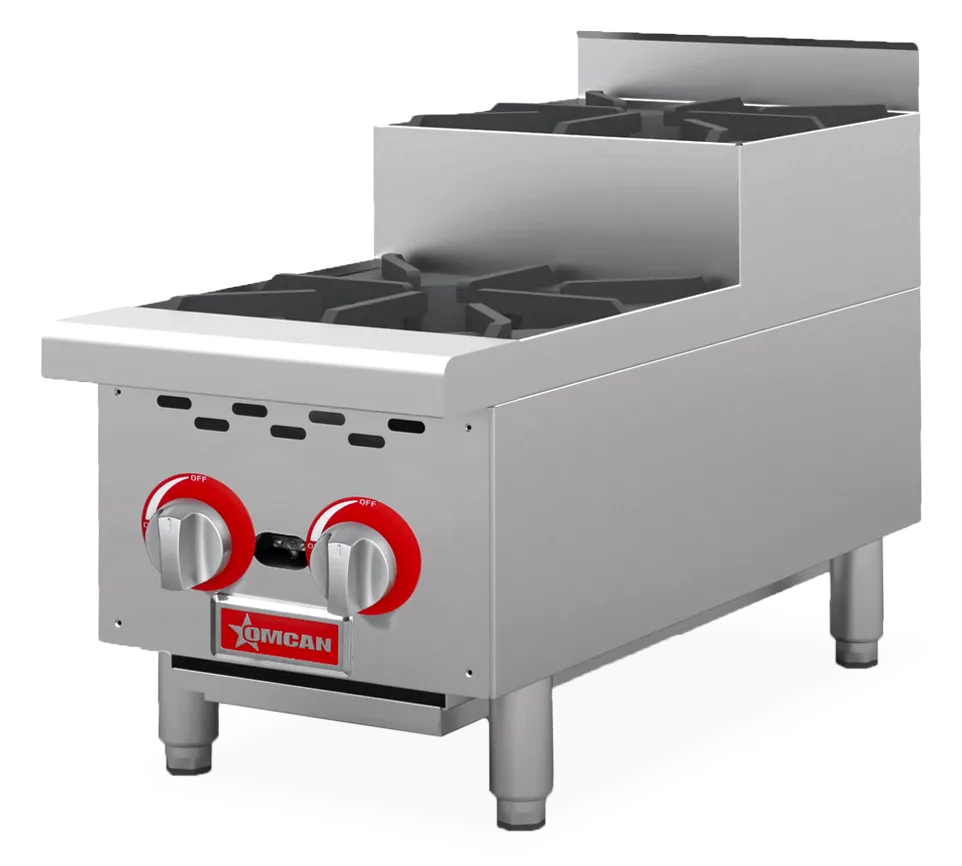 12″ Step-Up Hot Plate with 2 Burners