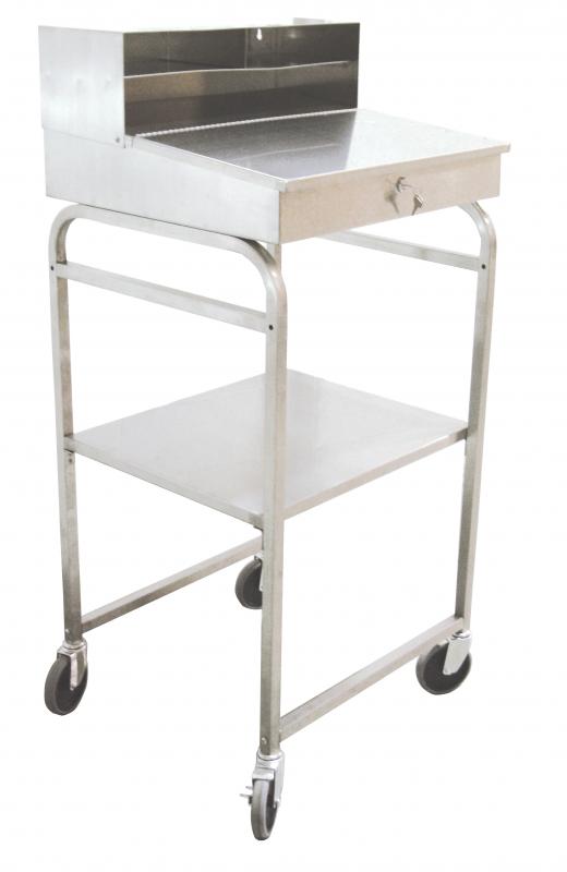 24-inch Stainless Steel Mobile Receiving Desk