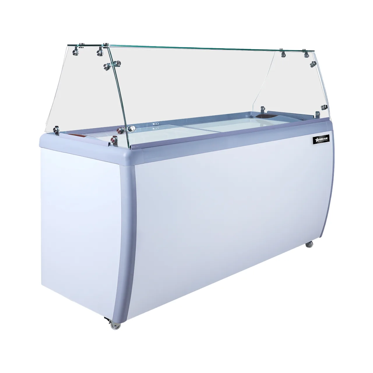 39″ 6+4 Tubs Capacity Ice Cream Dipping Freezer (WITHOUT SNEEZE GUARD)