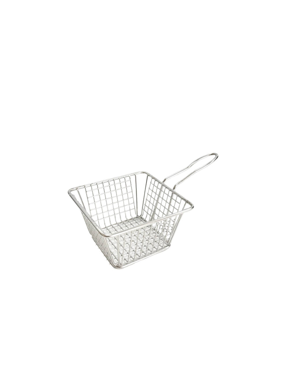 5″ x 4″ x 3″ Rectangular Stainless Steel Mini Serving Basket