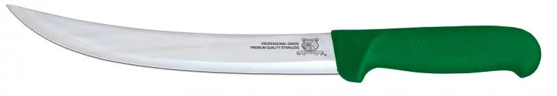 8″ Breaking Knife with Green Super Fiber Handle