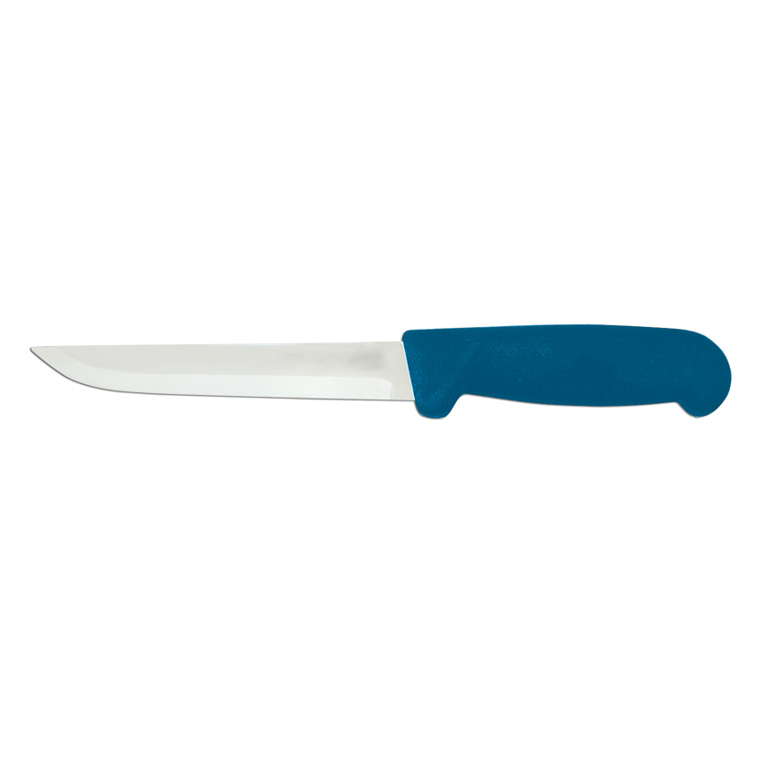 6-inch Straight Blade Boning Knife with Blue Polypropylene Handle