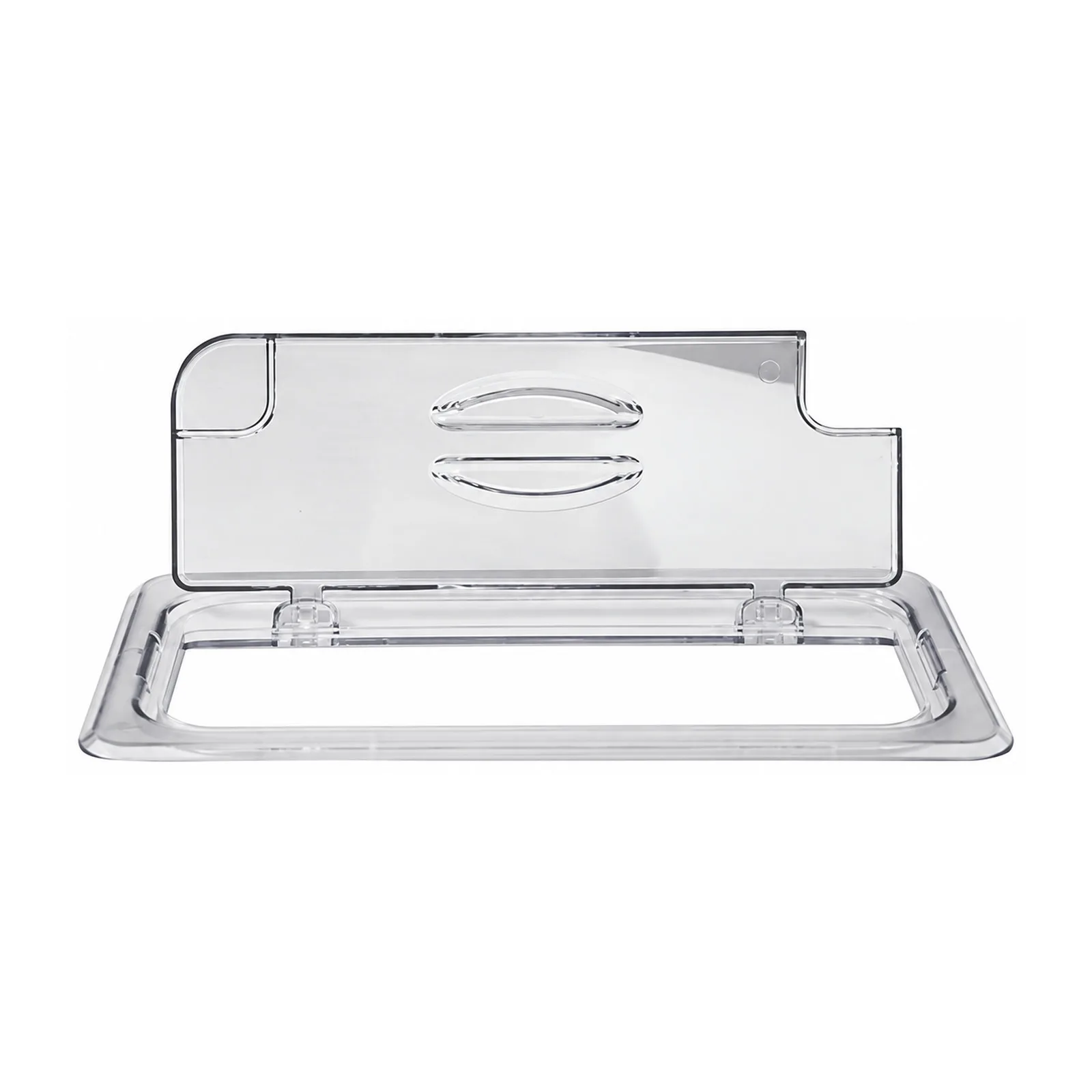 GN 1/3 Third Size Polycarbonate Clear Flip Lid with Notch