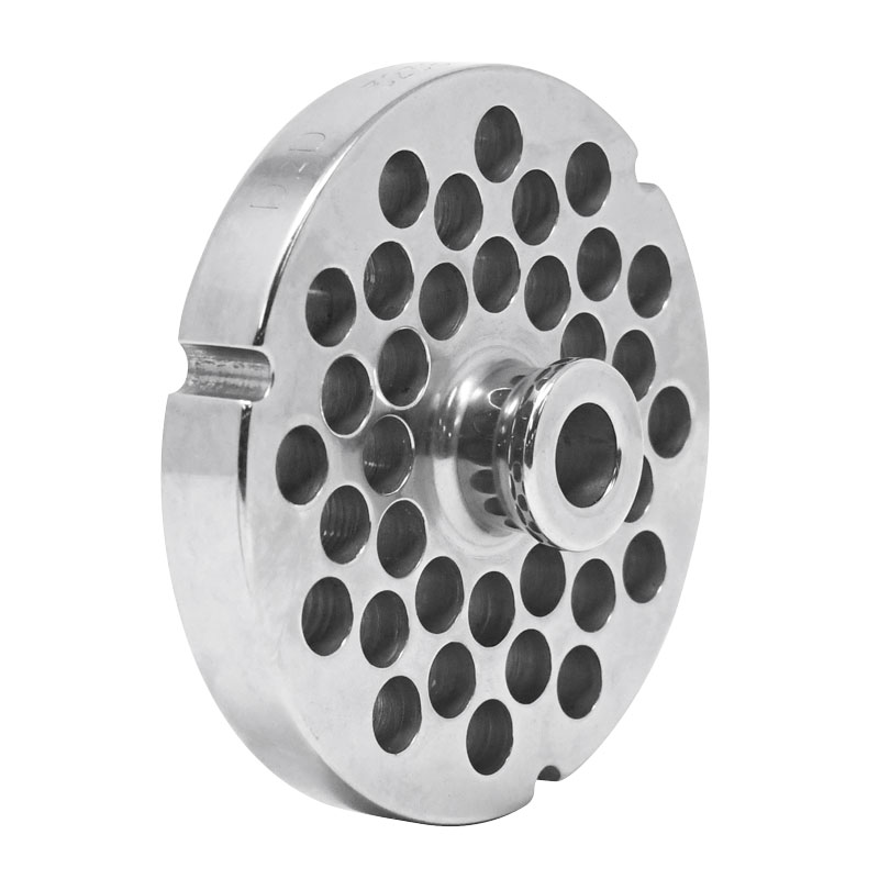 Stainless Steel #32 machine plate with hub 10mm (3/8″) – three notches/ round