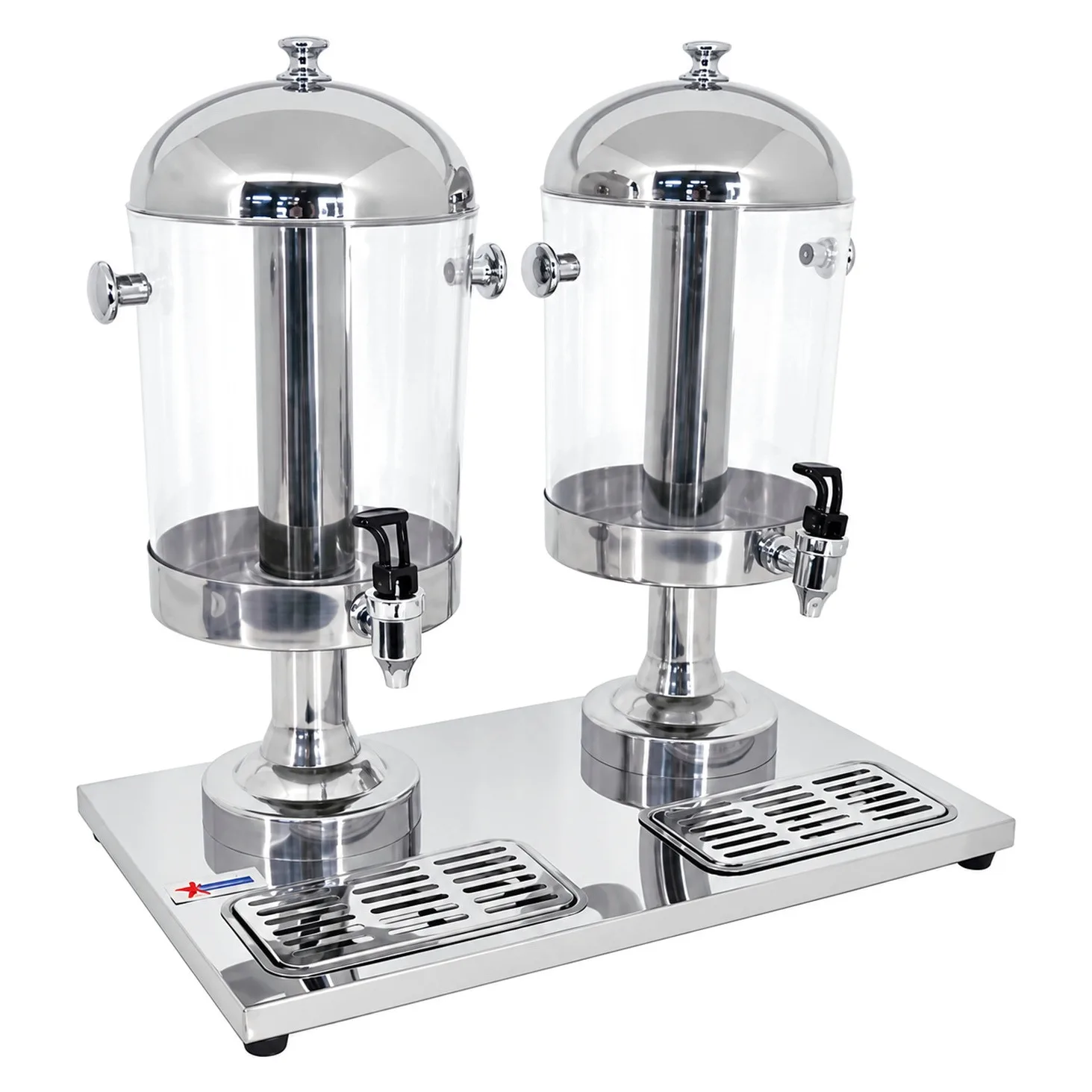 2 x 8 qt Double Ice-Cooled Juice Dispenser