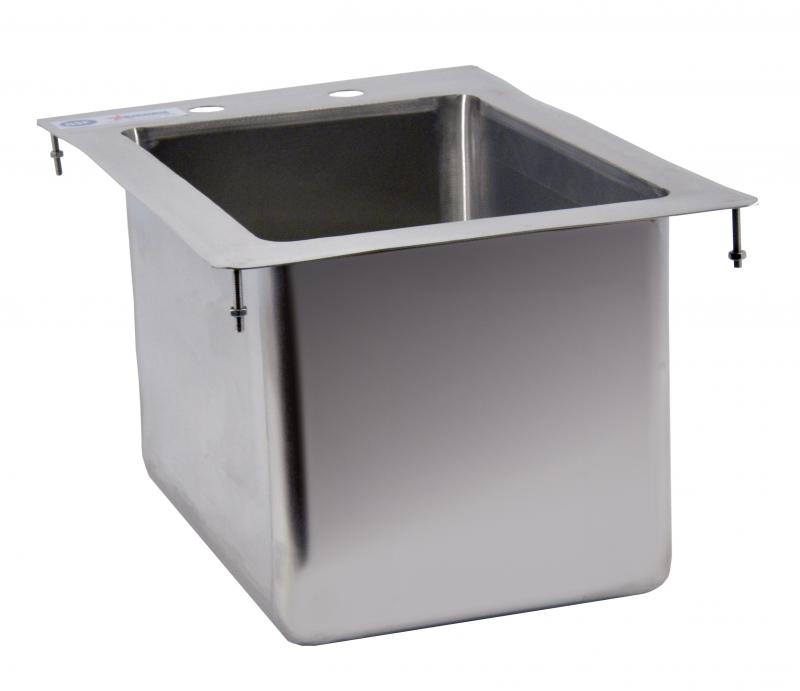 10″ x 14″ x 10″ Stainless Steel Single Drop in Sink with Flat Top