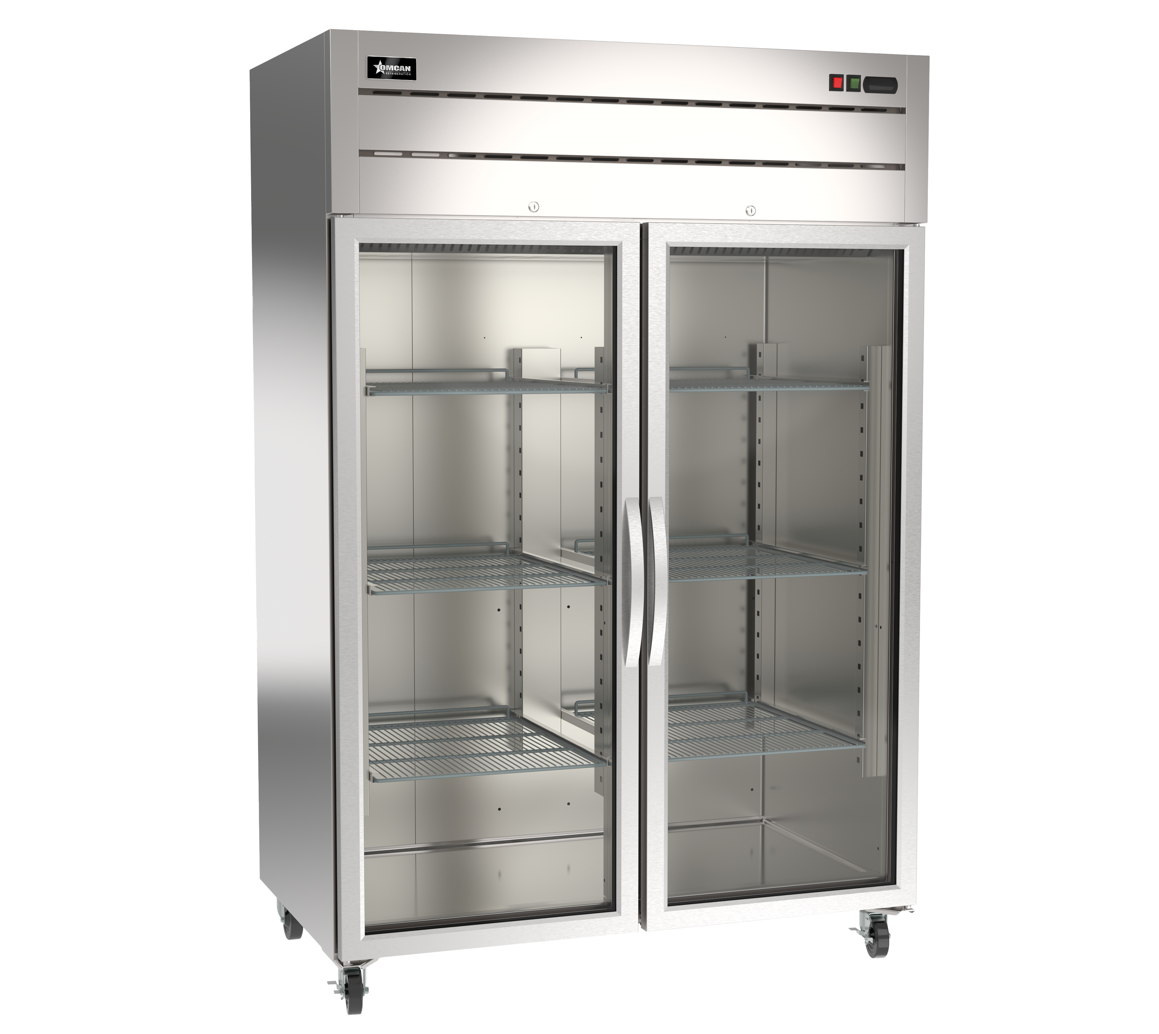 54″ Stainless Steel Glass Door Reach-In Refrigerator, 43.1 cu. ft. (1220 L) Capacity – 1115V / 60Hz / 1Ph