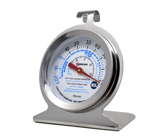 Refrigeration Thermometer with Hanging Hook and Built-in Standing Panel