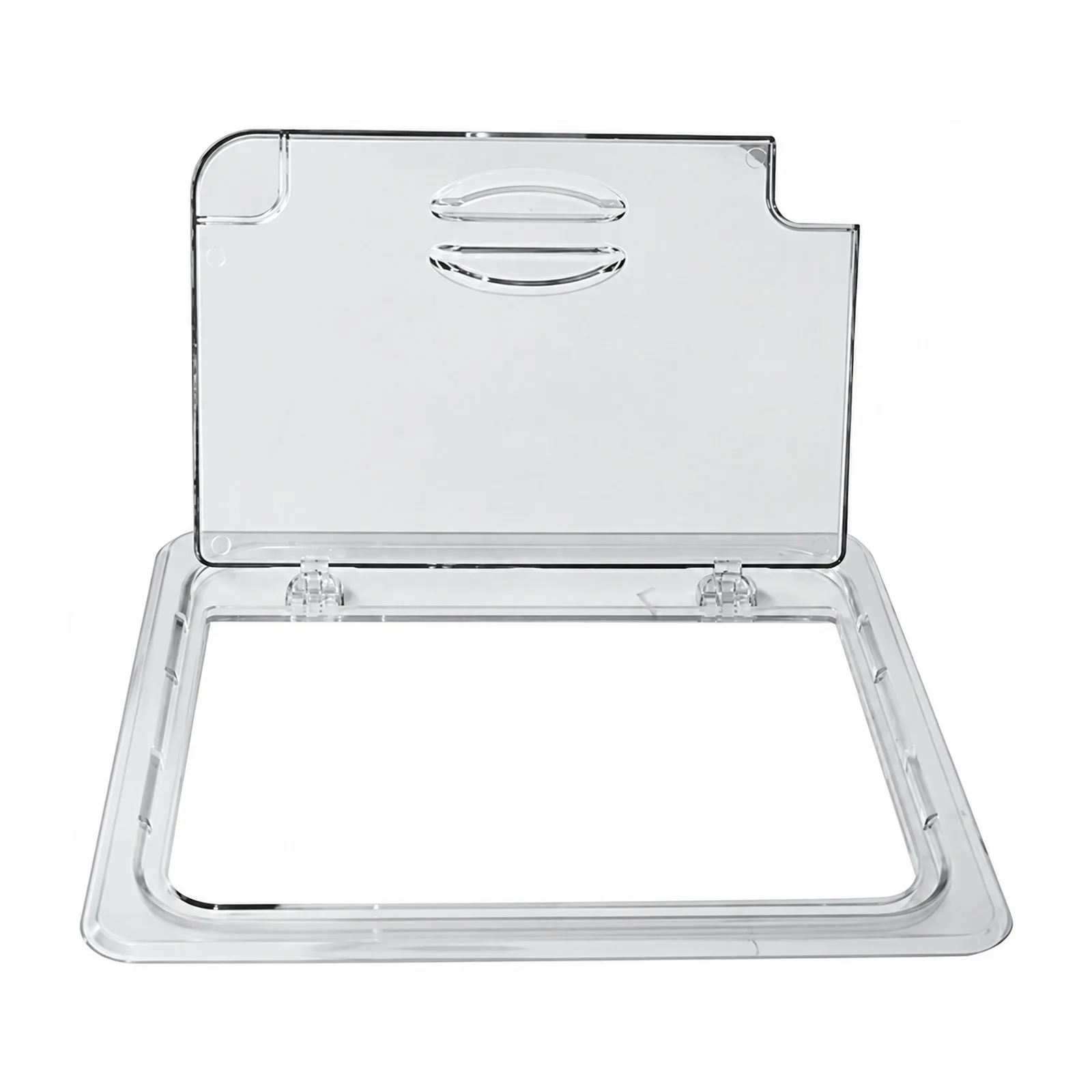 GN 1/2 Half Size Polycarbonate Clear Flip Lid with Notch
