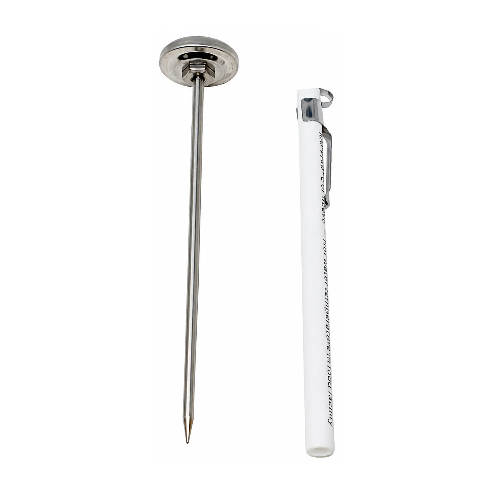Pocket Test Thermometer 1″ dia. with Built-In Clip On The Protective Sleeves NSF